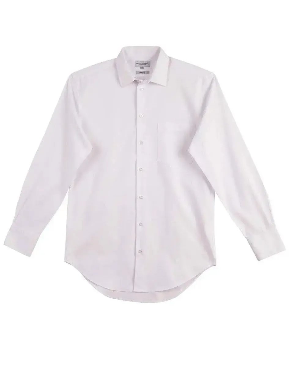 BENCHMARK Men's CVC Oxford Long Sleeve Shirt M7040L Metro Workwear.